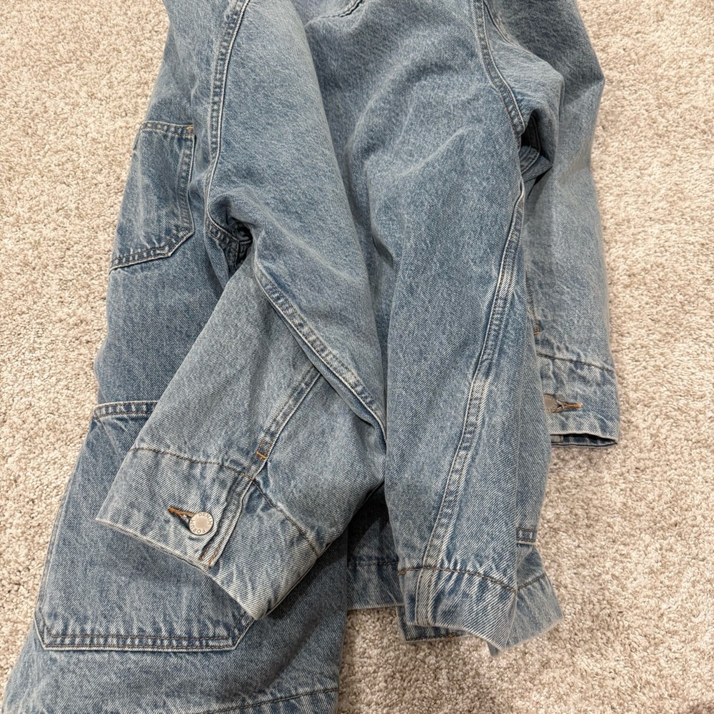 Aritzia Denim Forum Light Blue Oversized Jean Jacket - Picture 10 of 12